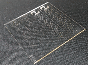 Transparent resist coating and patterning